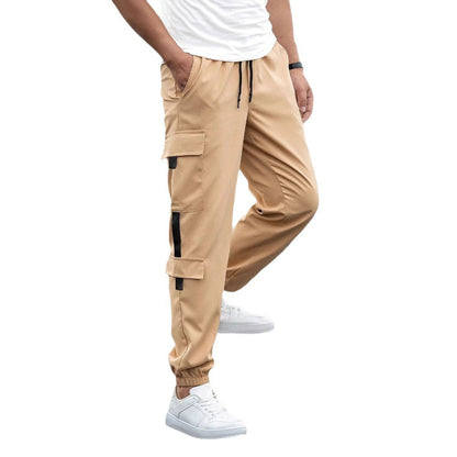Herren Cargo-Hose Funktionstaschen Elastischer Bund Modern