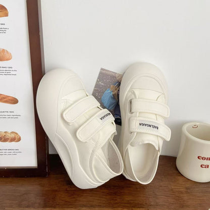 Damen Sneaker Slip On Bequem Klettverschluss Dämpfend