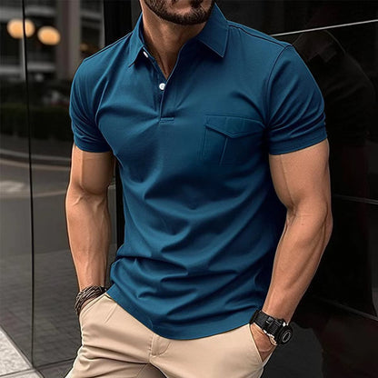 Herren Poloshirt Modern Slimfit Brusttasche