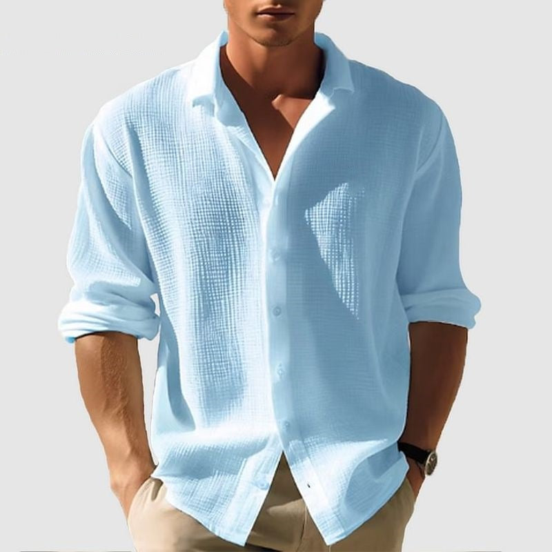 Leichtes Baumwoll Hemd Herren Sommer