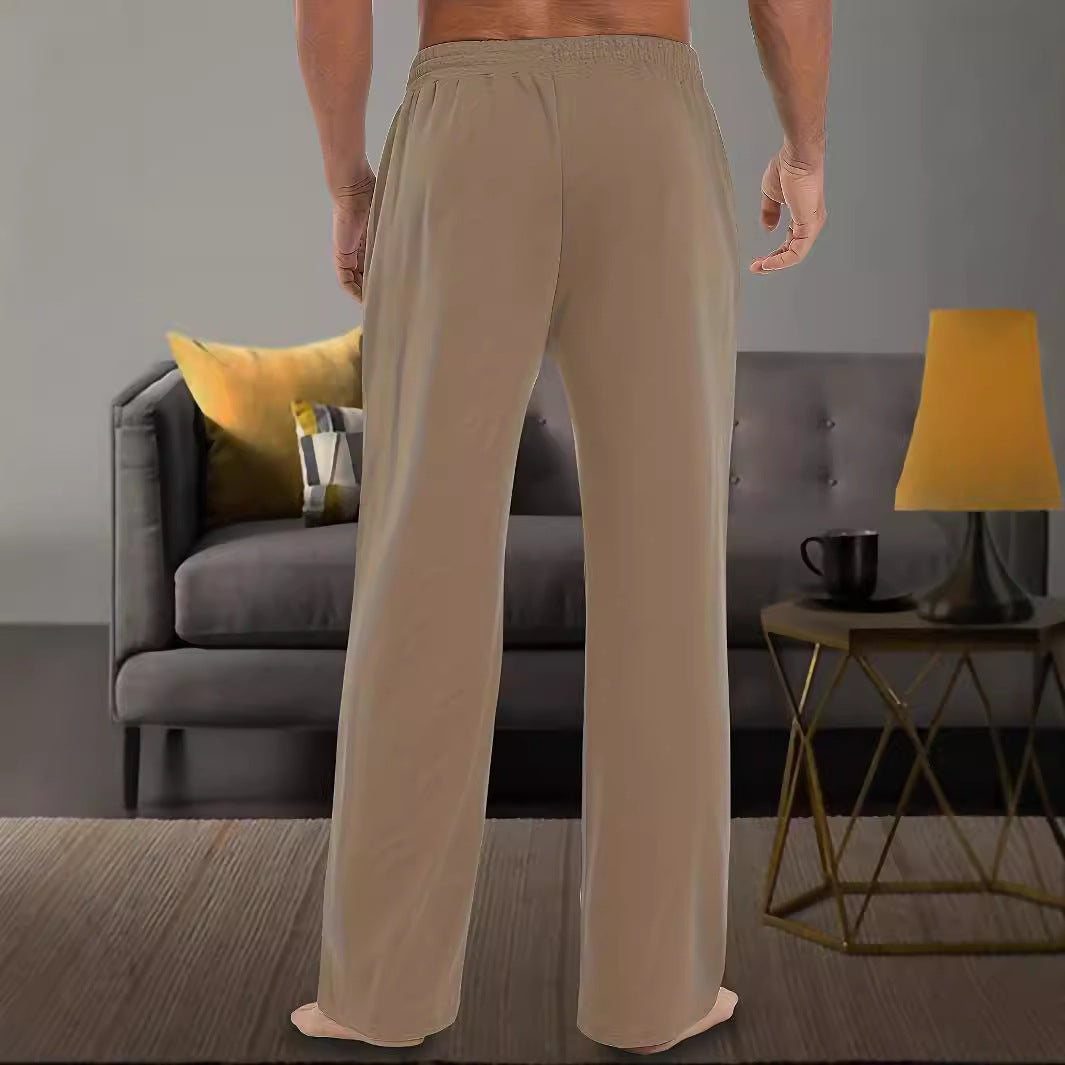 Bequeme Herrenhose Freizeit mit verstellbarem Bund und Seitentaschen