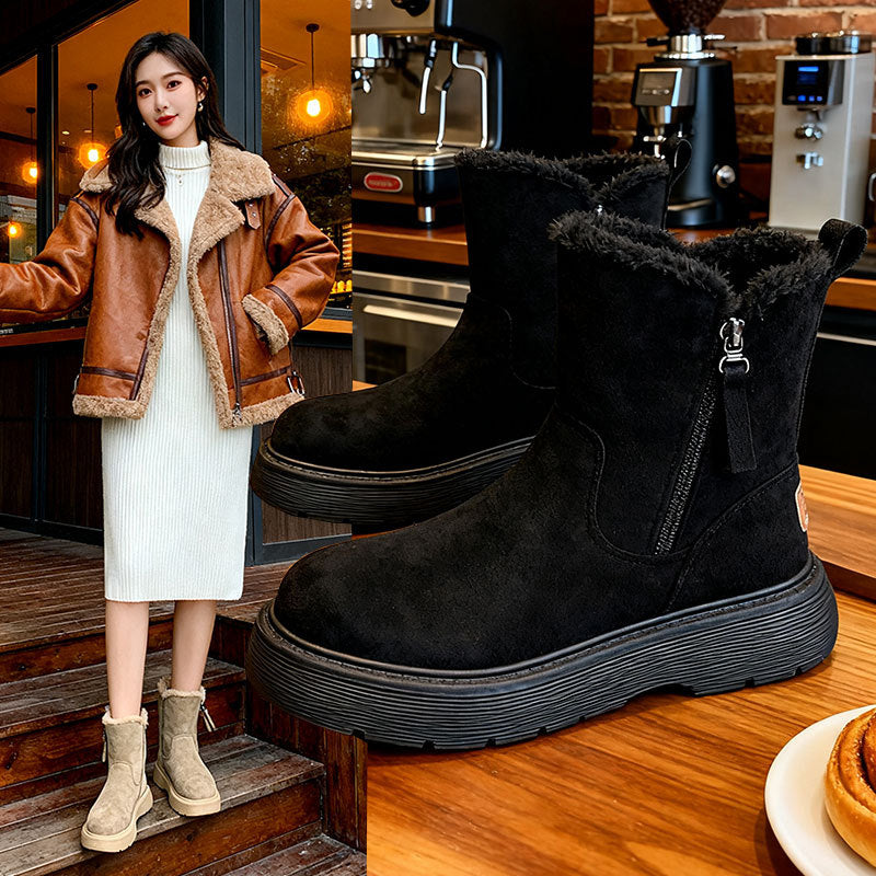 Damen Winterstiefel Isoliert Flauschig Robust - BerlinGlamour