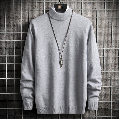 Herren Rollkragenpullover Weich Strick Qualität Modern