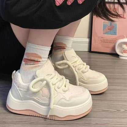 Damen Sneaker Modern Trendy mit Applikationen