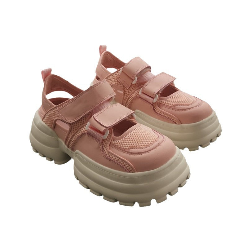 Damen Sandalen Chunky Rutschfest Verstellbar