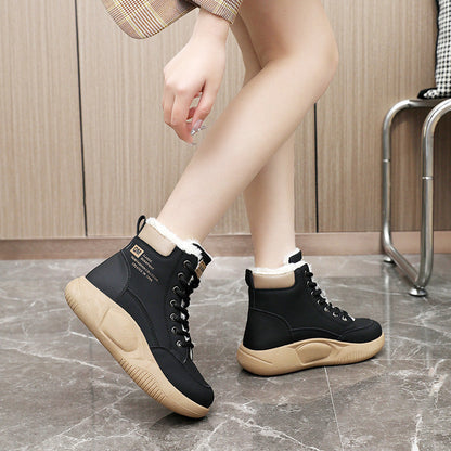 Damen Sneaker Gefüttert Warm Rutschfest Schuhe Winter - BerlinGlamour