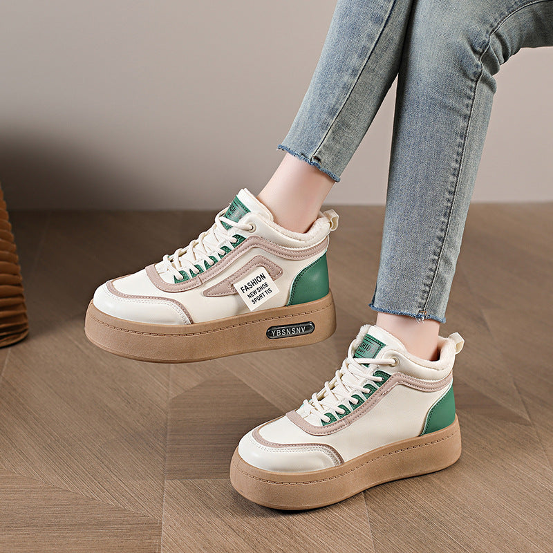 Damen Sneaker High-Top Warm gefüttert Robust