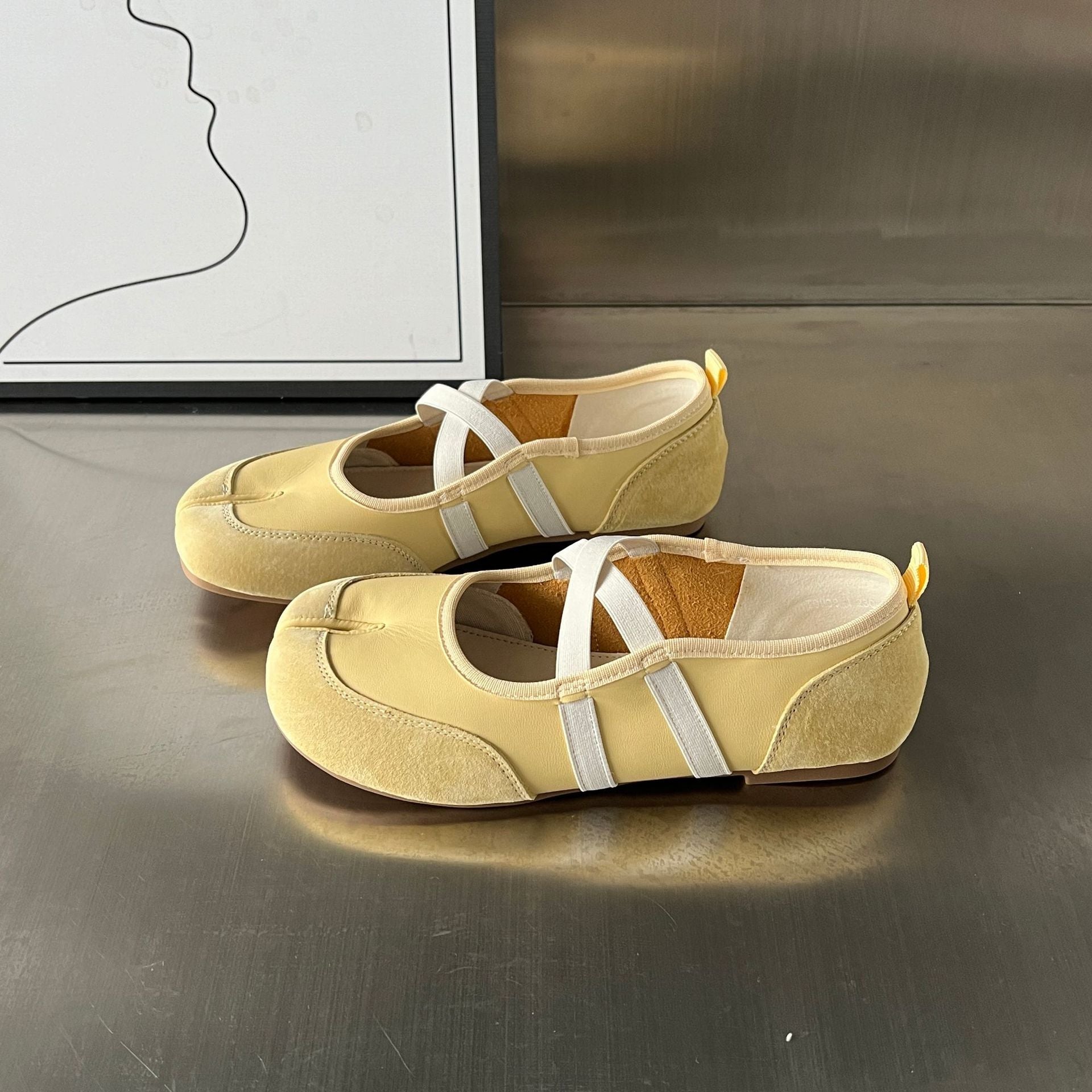 Damen Ballerinas Bequem Leder Komfort Schuhe - BerlinGlamour
