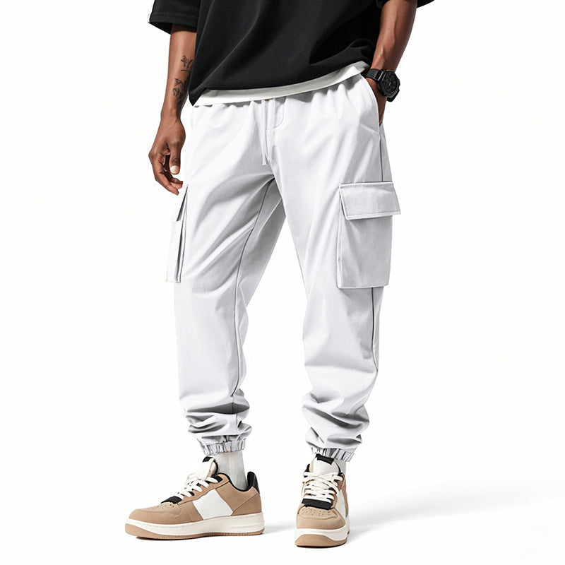 Herren Cargo Hose Elastischer Bund Freizeit Bequem