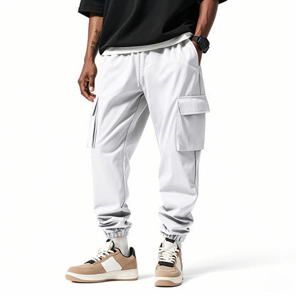 Herren Cargo Hose Elastischer Bund Freizeit Bequem
