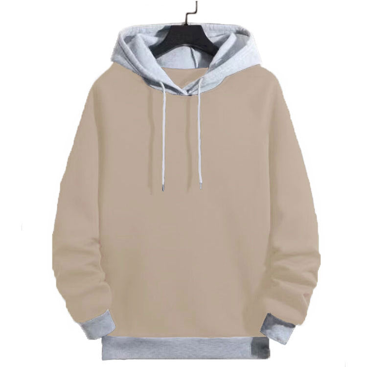 Herren Kapuzenpullover Sportlich Kontrast Ärmel Modern