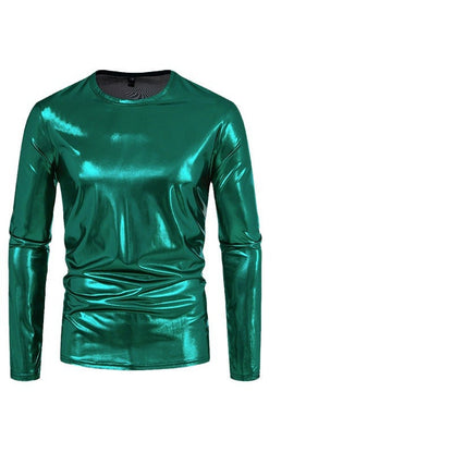 Herren Langarmshirt Glänzend Modern Berlin Style