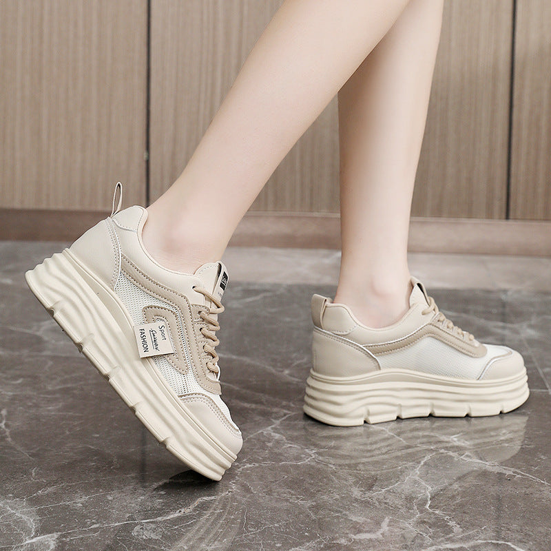 Damen Sneaker PlateauSport Schuhe Atmungsaktiv Mode