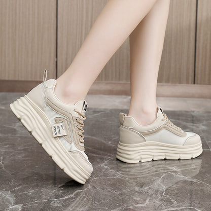 Damen Sneaker PlateauSport Schuhe Atmungsaktiv Mode