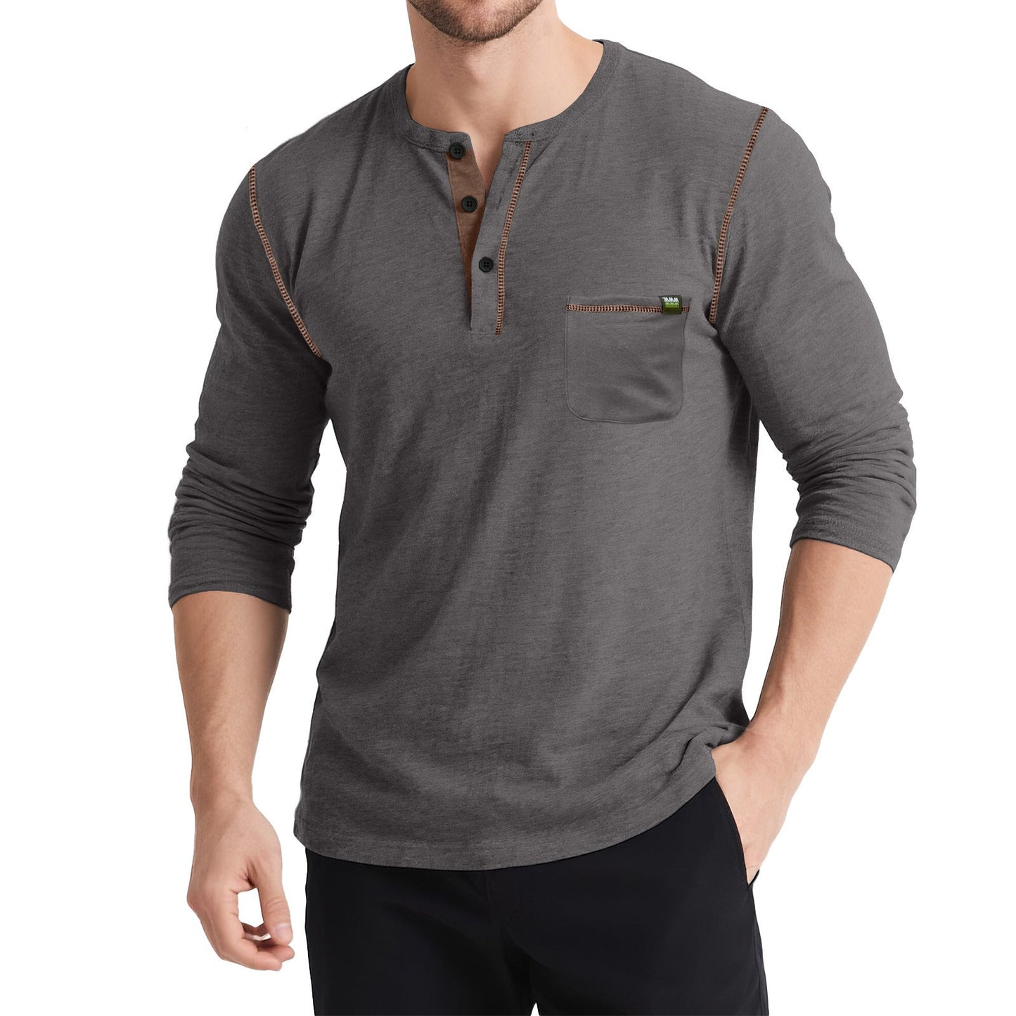 Herren Freizeitshirt Langarm Modern Berlin Style