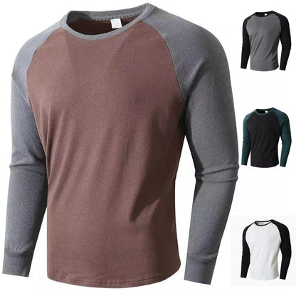 Herren Sportshirt Langarm Raglan Ärmel Modern - BerlinGlamour