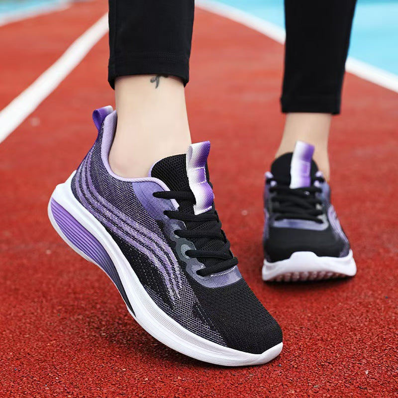 Damen Sneaker Leicht Fitnessschuhe Atmungsaktiv