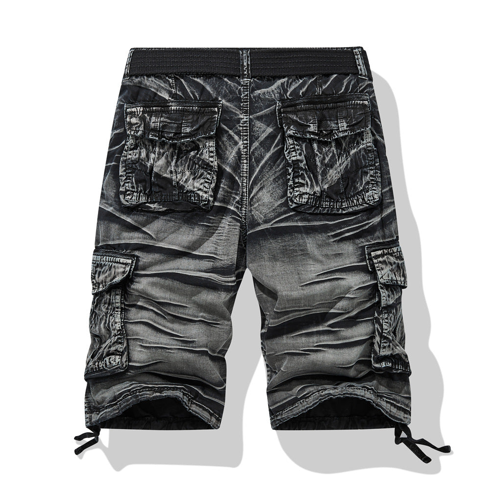 Herren Cargo Shorts Mit Taschen Verstellbar Sportlich