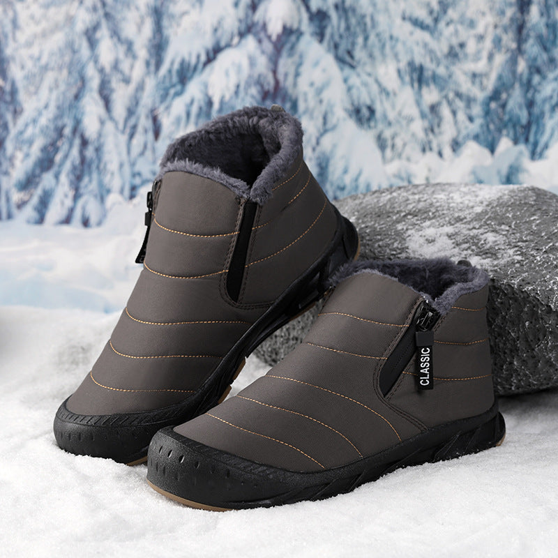 Damen Winterstiefel Gefüttert Rutschfest Mit Klettverschluss - BerlinGlamour