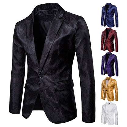 Herren Blazer Slim Fit Elegant mit Muster