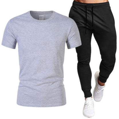 Herren Sportset Trainingsanzug T-Shirt Jogginghose Sportlich