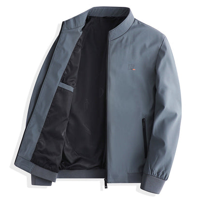 Herren Übergangsjacke Modern Reißverschluss Wasserabweisend
