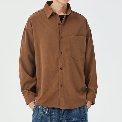 Herren Overshirt Lässig mit Brusttasche Modern - BerlinGlamour