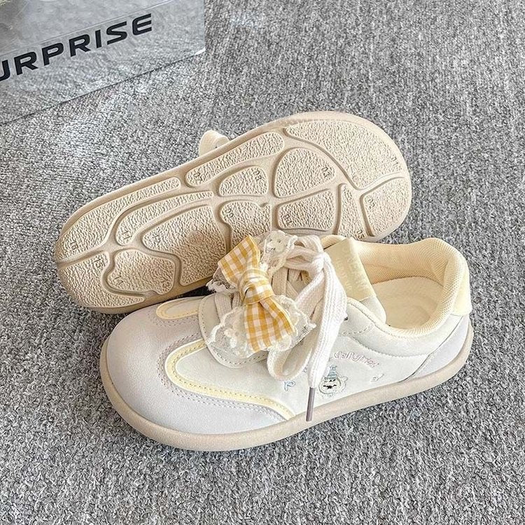 Damen Sneaker Bequem Rüschendekor Modisch - BerlinGlamour