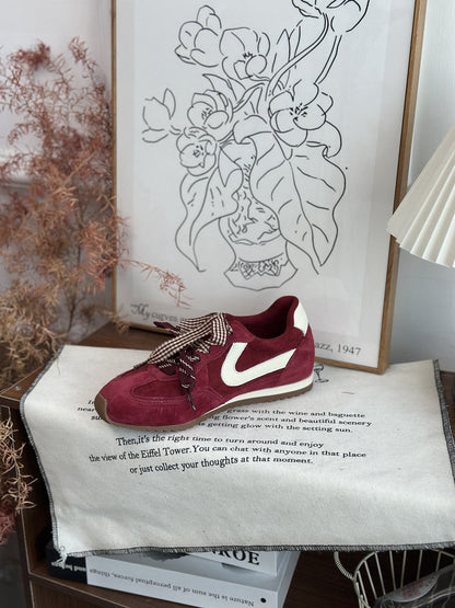 Damen Sneaker Sportlich Komfortabel Mit Rüschen