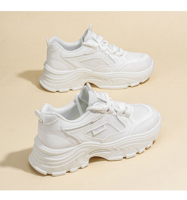Damen Sneaker Chunky Bequem Dämpfende Sohle Sportlich