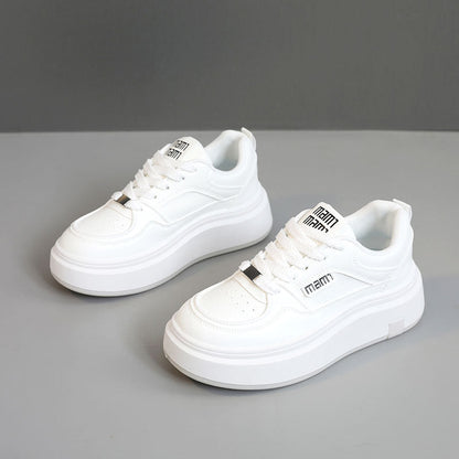 Damen Plateau Sneaker Trendig Bequem mit Dämpfung