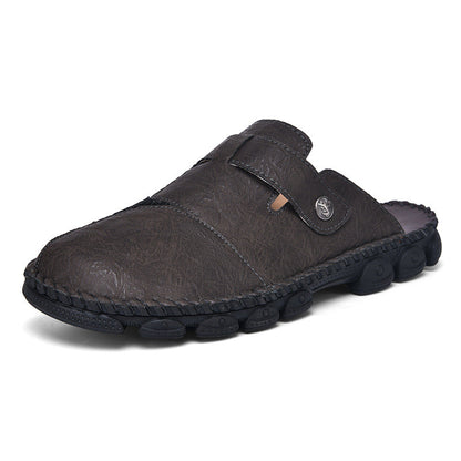 Damen Leder-Mules Komfortabel mit verstellbarem Riemen