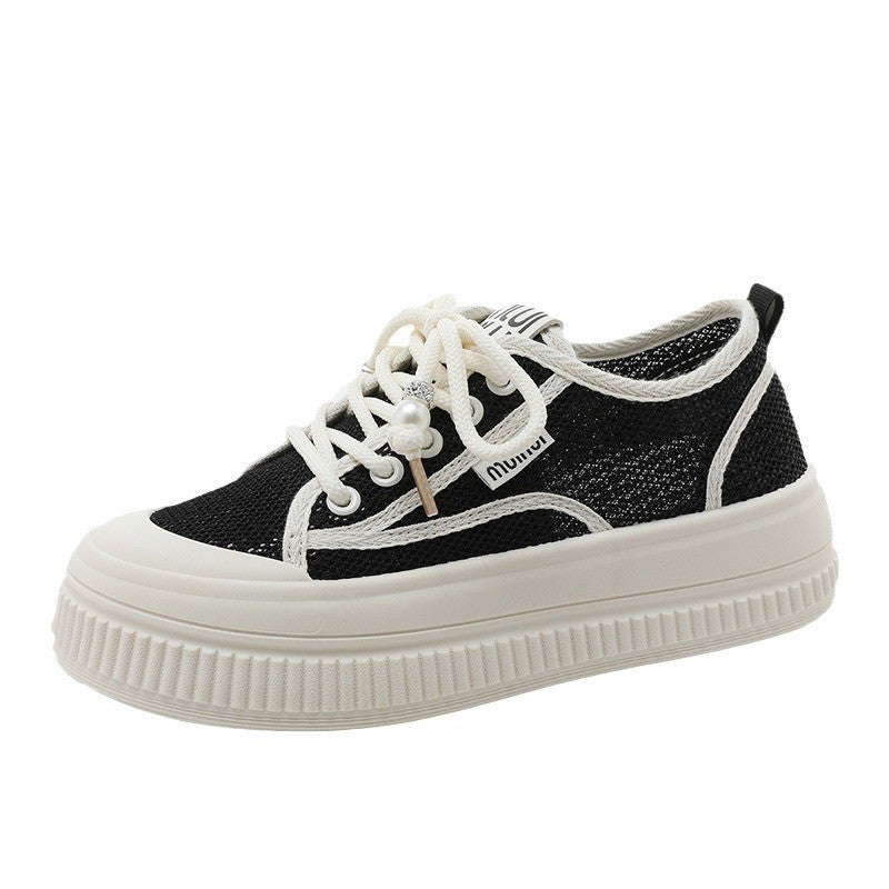 Damen Sneaker Chunky mit Perlen Trend moda - BerlinGlamour