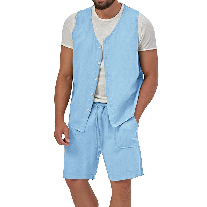 Herren Sommerweste Lässig Atmosphere Mit Taschen