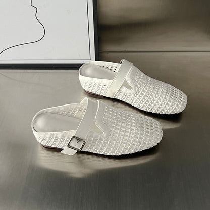 Damen Clogs Bequem Flechtdesign Komfort Fußbett