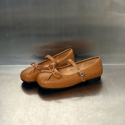 Damen Ballerinas Schleife Comfort Riemchenverschluss