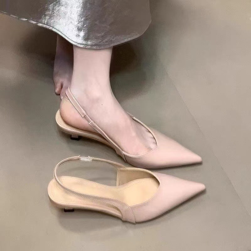 Damen Sling Pumps Elegante Spitze Atmungsaktiv