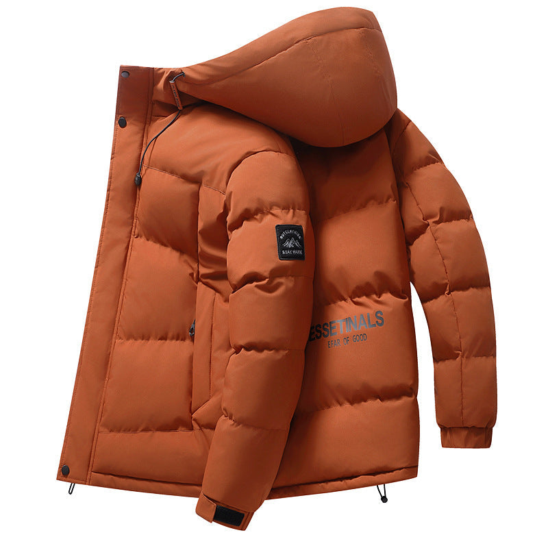 Herren Thermojacke Isoliert Wasserdicht Verstellbare Kapuze