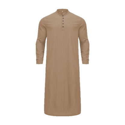 Herren Kaftan Langarm Modern mit Knöpfen