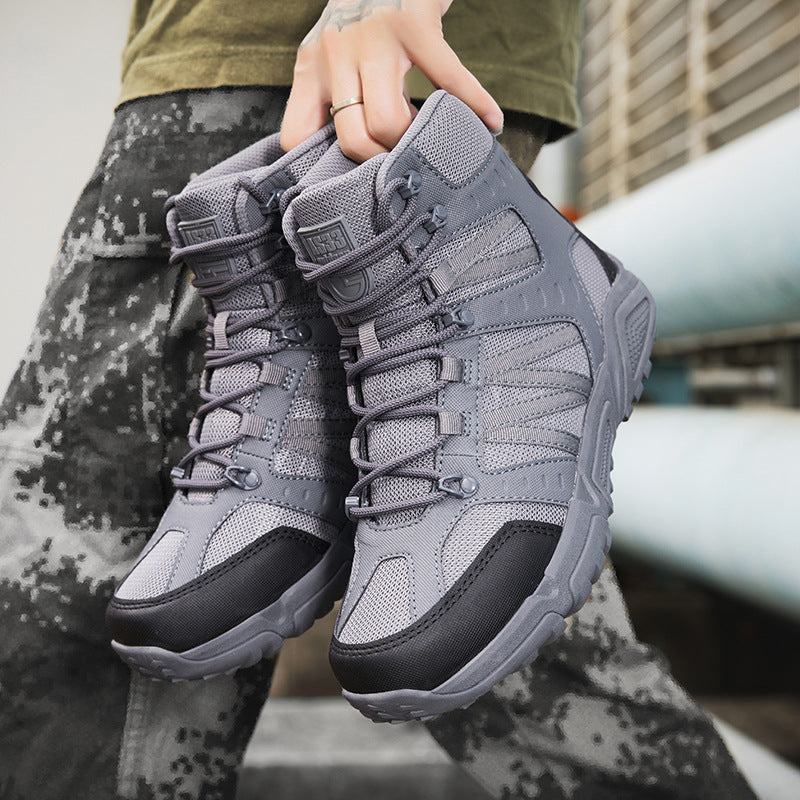 Herren Wanderschuhe Outdoor Robust Knöchelschutz Rutschfest