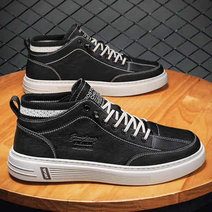 Damen Sneaker Hoch Hoher Schaft Kunstleder Elastisch