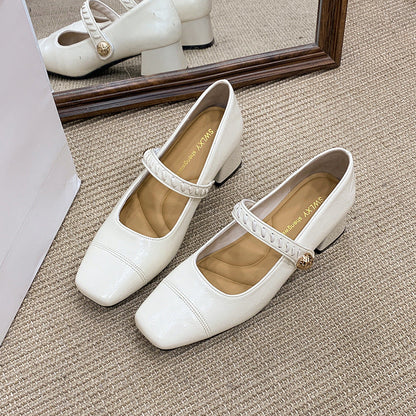 Damen Sling Pumps Hochzeitsschuhe Elegant Blockabsatz