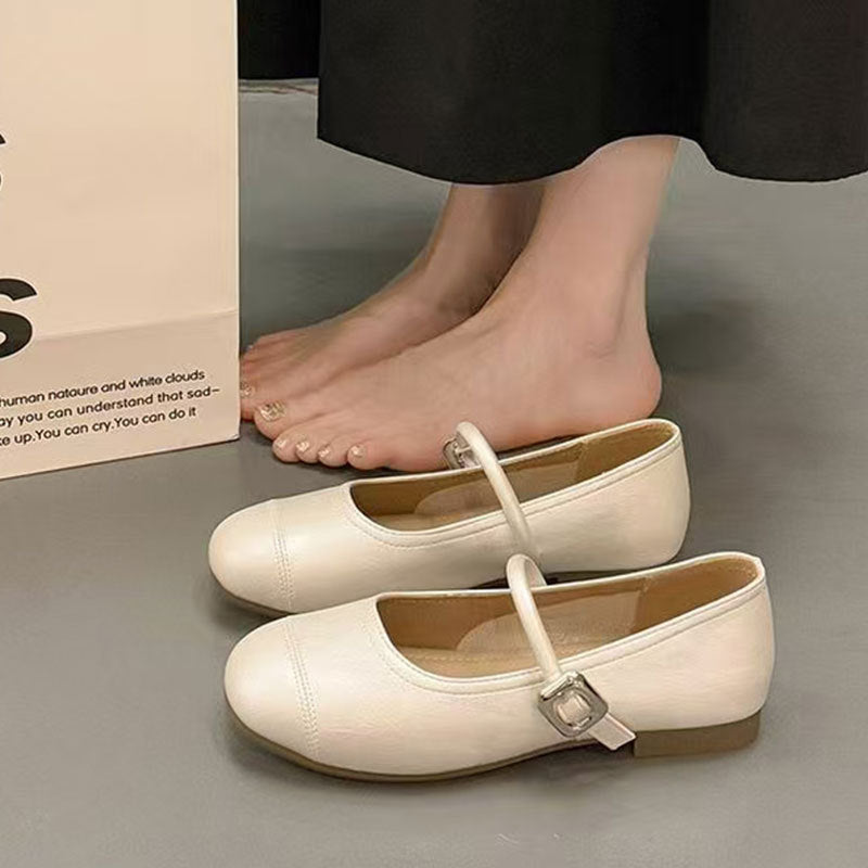 Damen Ballerinas Bequem Elegant Riemenchensystem