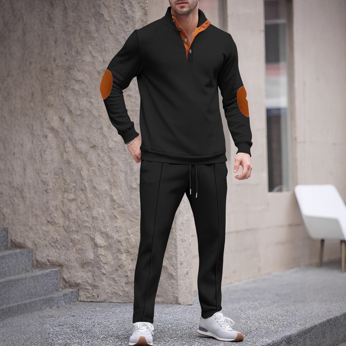 Sportlicher Herren Pullover Jogginghose Set Funktionell