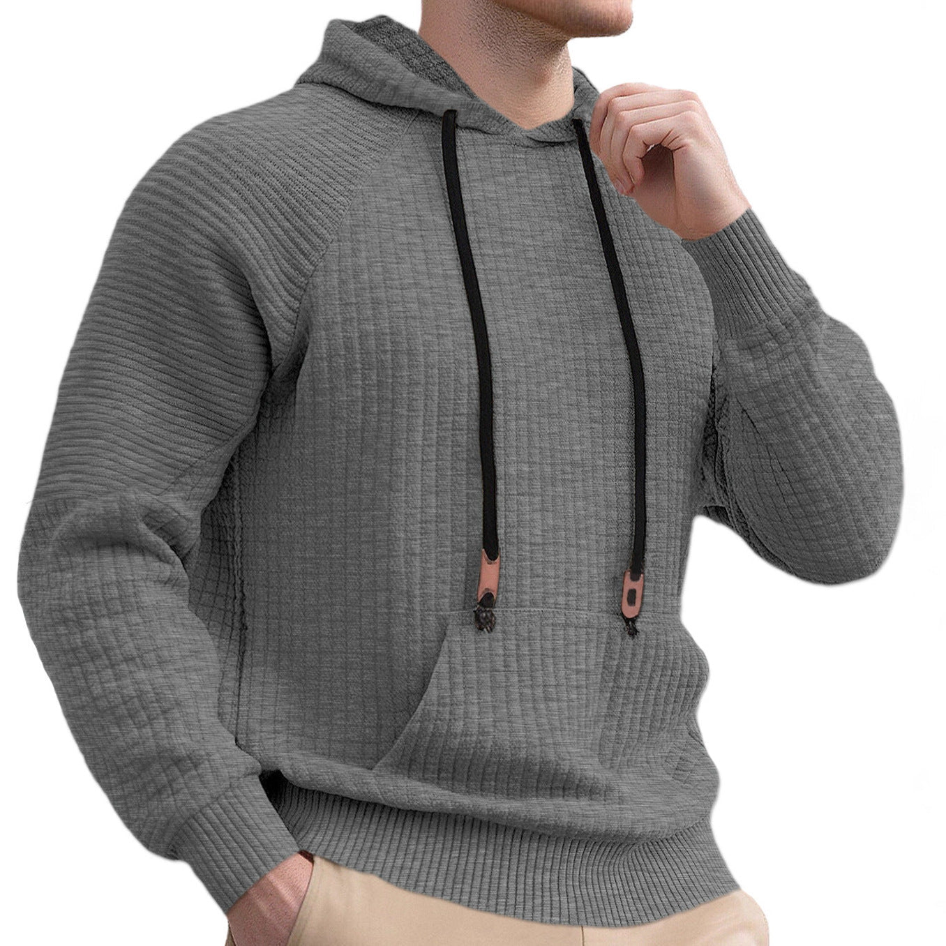Herren Kapuzenpullover Sportlich Modern Mit Kordelzug