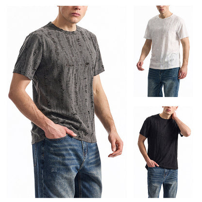 Herren T-Shirt Vintage Look Modern Strukturdesign Berlin