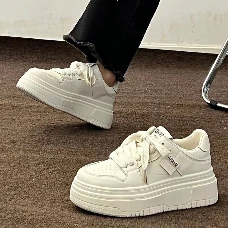 Damen Sneaker Plateau Bequem Modisch Hochwertig