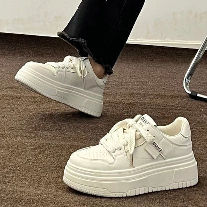 Damen Sneaker Plateau Bequem Modisch Hochwertig