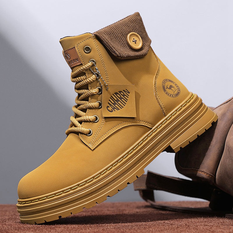 Damen Winterstiefel Knopfverschluss Gepolstert Warm - BerlinGlamour
