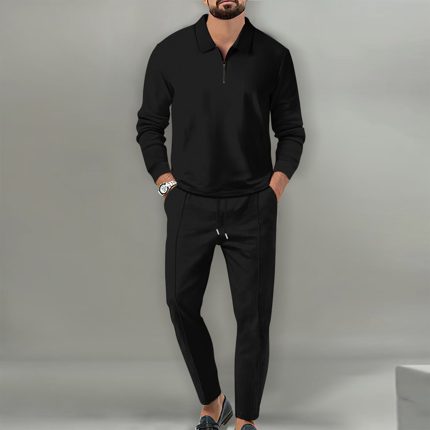 Herren Sportbekleidung Freizeit-OutfitMit Elastischem Bund